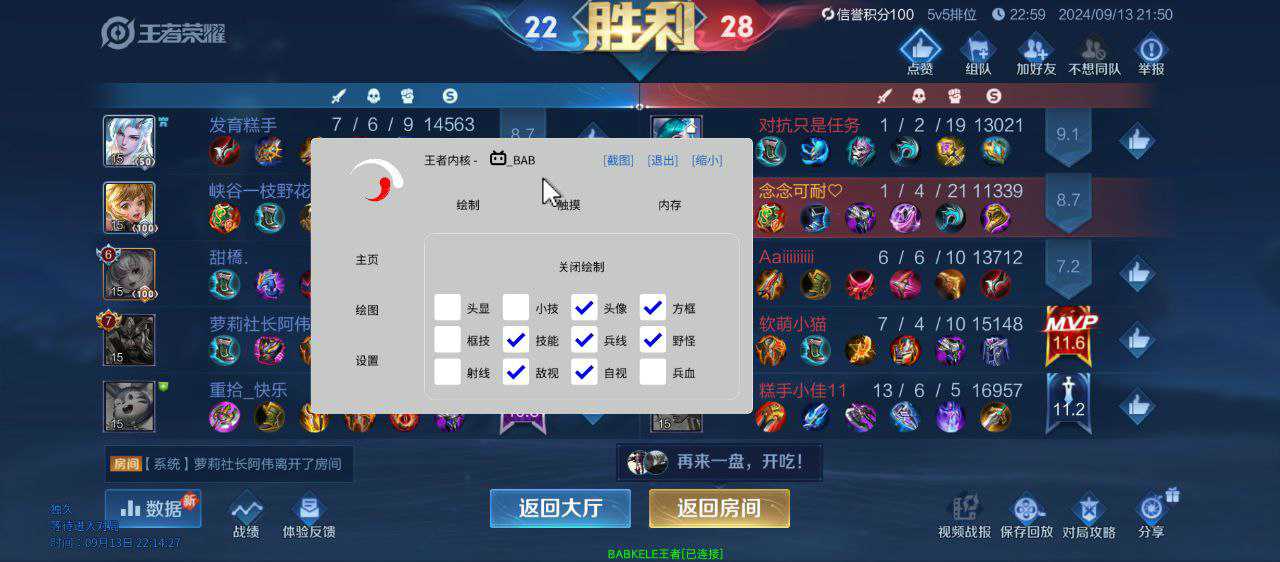 王者荣耀辅助《吊炸天》